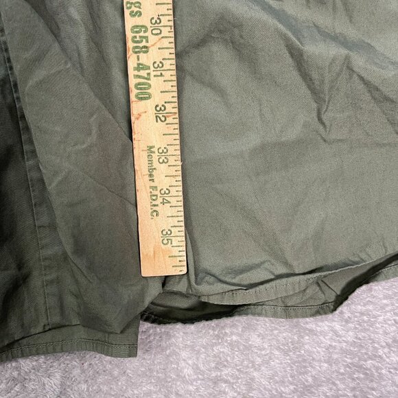 Banana Republic Tiered‎ Mini Dress Women's Large Green Puff Sleeve Cottagecore - Picture 7 of 14